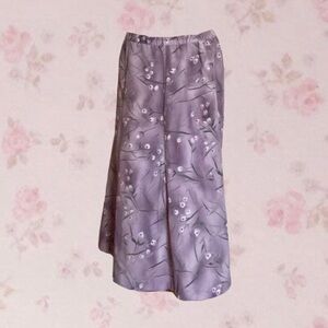 Floral Cottagecore Midi Skirt
